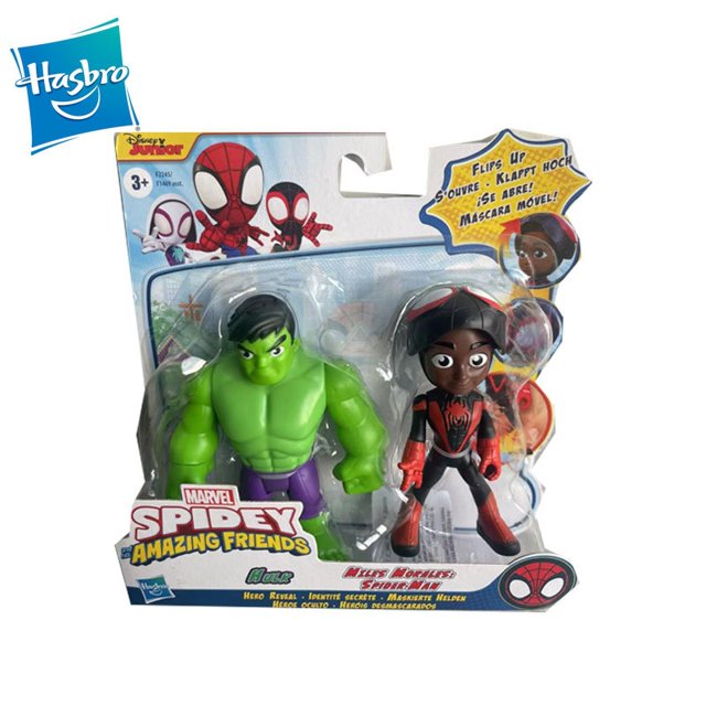 Hasbro Marvel Spider-Man Hulk Action Figures Genuine Figures Model Collection Hobby Kids Toy Birthday GiftsAbout 12 CM Gong Bohan LED