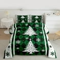 thumbnail image 2 of Castle Fairy Xmas Tree Snowflake 2Pcs Bedding Comforter Set for Teens Boys Girls,Geometric Plaid Grid Twin Comforter Sets,Merry Christmas Breathable Bedding Set,Ultra Soft Home Decor, 2 of 8