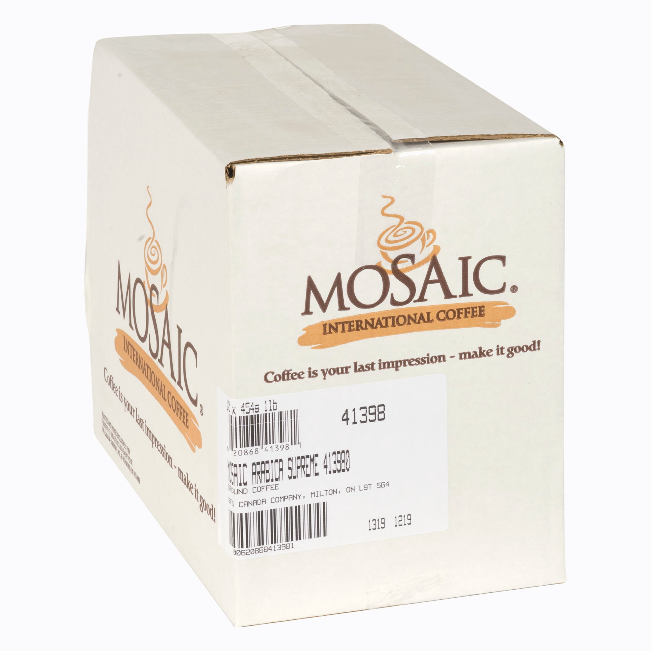 Mosaic Supreme Medium Arabica Coffee | 2LB/Unit, 8 Units/Case