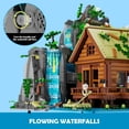 thumbnail image 2 of Juego de ladrillos de construcción Lumibricks Waterfall-Cabin con 2539 piezas, 2 of 7