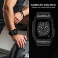 thumbnail image 5 of Military Camo iWatch Band Strap Rugged Case For Apple Watch Series 9 8 7 6 5 4 3 2 1 SE SE2 42/44/45mm, Black, Green, Gray, 5 of 10