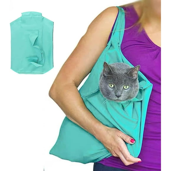 Cat Bag Pet Carrier Pet Cat Grooming Sack Pet Cat Travel Handbag Adjustable Multifunctional Breathable Restraint Bag For Grooming Nail Trimming Car Tr