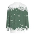thumbnail image 4 of Futezty Christmas Sweatshirts for Women Funny Long Sleeve Xmas Tree Snowman Reindeer Lightweight Tunic Pullover Tops, 4 of 6