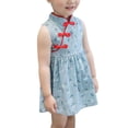 thumbnail image 2 of Fymall Kids Baby Girls Dress Chinese Style Vintage Cheongsam Dresses Qipao, 2 of 8