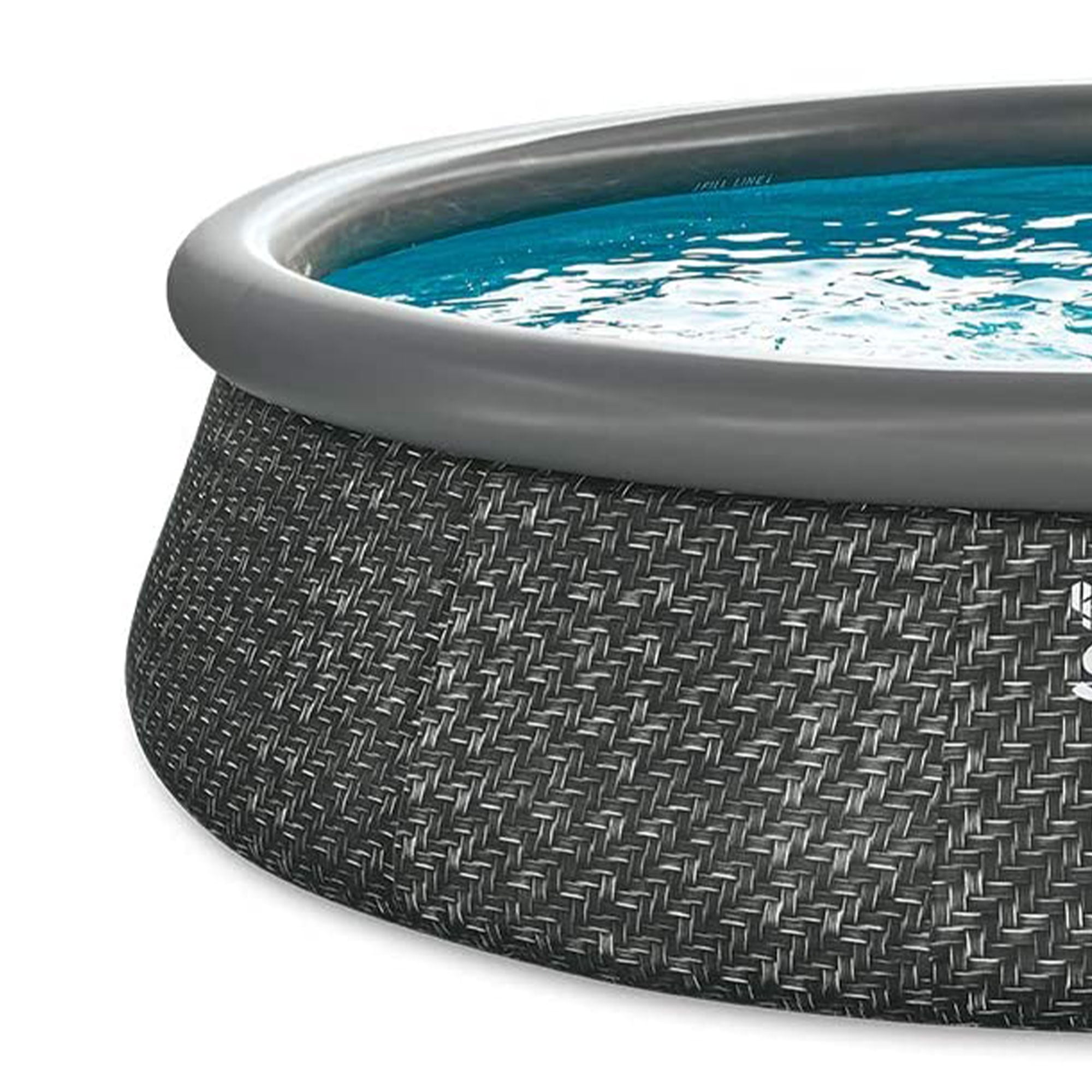 Funsicle Quickset 14’ x 36” Round Inflatable Top Ring Above Ground Swimming Pool Set