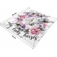 thumbnail image 4 of Just Girl Who Loves Horse Blanket for Girls Kids, Horse Throw Blanket Gift Soft Flannel 50*60 Inch for Sofa Bed Lightweight Blankets, 4 of 6