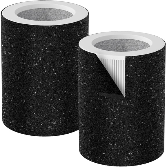 HP670 Filter Replacement, Compatible with Hunter HP670 Large Tower Air Purifier, Fits Part Number H-HF670-VP, 2 True HEPA   2 Activated Carbon Filters