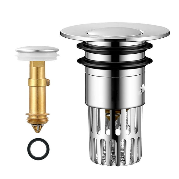 SDNall Collecteur de Cheveux pour Drain, Anneaux en Acier Inoxydable, Collecteur de Cheveux pour Évier de Salle de Bain - Bouchon de Panier-Filtre Amovible en Acier Inoxydable pour Évier Universel de Lavabo, Collecteur de Cheveux pour Drain de Douche