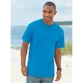 thumbnail image 4 of Fruit Of The Loom T-Shirt à Manches Courtes en Coton HD pour Hommes, P, Violet Rétro Chiné, 4 of 5