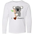 thumbnail image 3 of Inktastic I Heart Koalas Long Sleeve Youth T-Shirt, 3 of 5