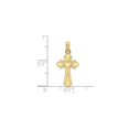 thumbnail image 3 of 10k Yellow Gold Cross Pendant Necklace for Men and Women with Heart Design Polished Religious Jewelry for Daily Wear Classic Symbol of Faith and Devotion Spiritual Necklace for Adults, 3 of 6