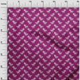 thumbnail image 3 of oneOone Cotton Jersey Dark Magenta Fabric Animal Fabric For Sewing Printed Craft Fabric By The Yard 58 Inch Wide, 3 of 5