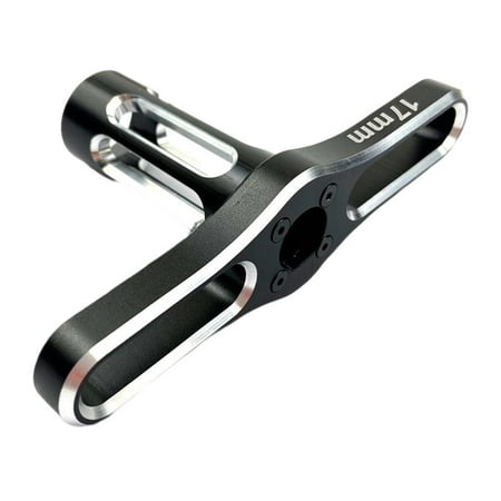 

Aluminum Alloy 17mm Nuts Sleeve Wrench Repair Tool /8 Car Accessory - Black