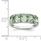 925 Argent Sterling 5 Poire Diamant Vert Taille de la Bague de Diamant 8.00 Pierre Gemme – image 2 sur 6