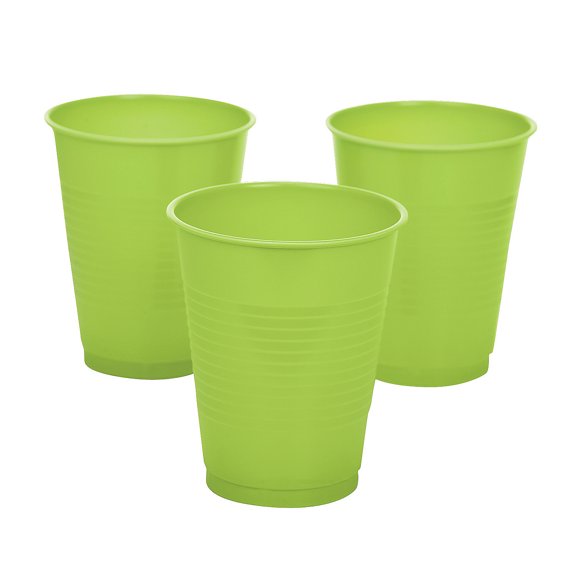 16Oz Lime Plastic Cup - Party Supplies - 20 Pieces