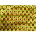 thumbnail image 4 of oneOone Cotton Cambric Yellow Fabric Merry Christmas Sewing Material Print Fabric By The Yard 42 Inch Wide, 4 of 4