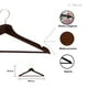 thumbnail image 3 of 20 Ganchos Para Ropa Madera Premium ZOMILUX Perchas para Pantalones con Barra Antideslizante Gancho Giratorio 360°, Caoba, 3 of 5