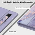 thumbnail image 6 of Fintie Universal Case for 7-8 Inch Tablet - Premium PU Leather Folio Cover with Hand Strap Pen Holder for 7", 7.9", 8" eReader, Lilac Marble, 6 of 8