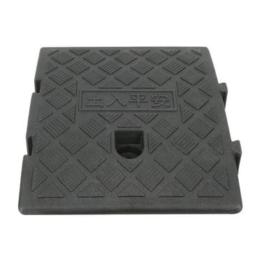 Rubber Curb Ramps, 3" Rise Height Heavy Duty Rubber Threshold Ramp, Portable Driveway Ramps for Cars Wheelchairs Scooter Lawn