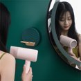 thumbnail image 1 of Support de Sèche-Cheveux Mural Rangement 2 5 Support Pliant pour Sèche-Cheveux pour Maison Salle de Bain, Vert, 1 of 8
