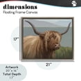 Stupell Industries Scottish Highland Cattle Landscape Brown Framed ...