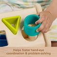 thumbnail image 6 of Fisher-Price Wooden Silicone Shape Sorter, Developmental Activity Toy with Wood Base for 6 Months +, 6 of 10