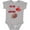 AC-Heather Grey, variant on Inktastic I'm the Little Brother Football Boys Baby Bodysuit