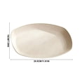 thumbnail image 2 of Wheat Straw Plates, 11.6 Inch Oval Lunch Dinner Plates, Reusable Unbreakable Lightweight BPA Free Dishes Plate for Party Dinner Birthday Picnic(Beige), 2 of 7
