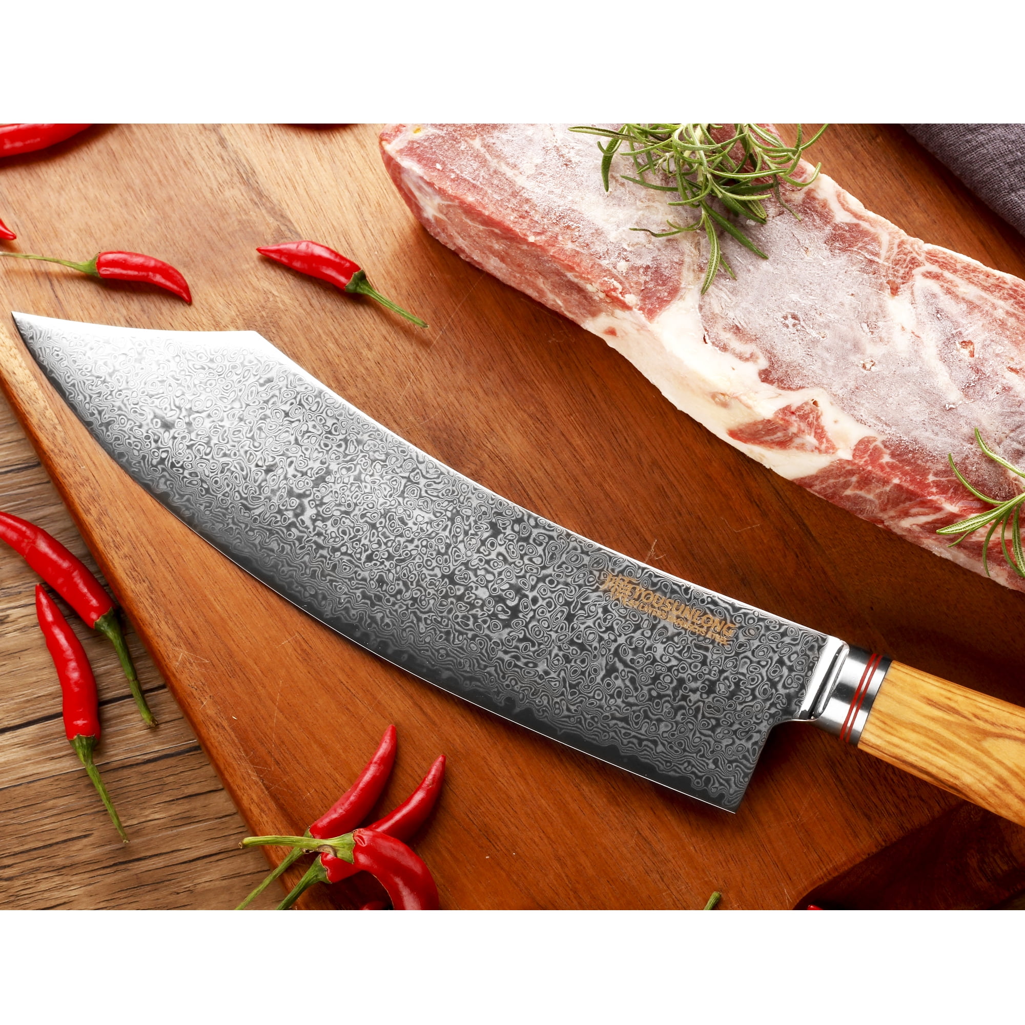 YOUSUNLONG Buther knife 10 Inch - Japanese Damascus Steel kitchen knives