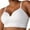 White, variant on Ltctricy Women's Seamless Push up Bras Comfortable Wireless Soft Support Full Coverage Bralettes Lift up T Shirt Bras