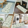 thumbnail image 6 of Sage Green Coastal Runner Rug 2x6 FT, Non Slip Hallway Carpet, Coral Starfish Nautical Compass Washable Soft Floor Carpet Throw Runner Carpet Long Rug for Entryway Kitchen Bedside Sliding Door, 6 of 9