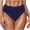 Navy, variant on Women Mid Rise Bikini Bottoms Full Coverage Tummy Control Swimsuit Ruched Scrunch Solid Stretchy Swim Bottom
