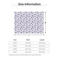 thumbnail image 5 of Disketp Lavender Flowers Flannel Blankets - Thick and Warm Blanket for Winter, Soft Fuzzy Plush King Blanket for All Seasons50"x40", 5 of 6