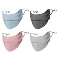 thumbnail image 5 of Pebbuoy Breathable Face Guard Solid Color Super Soft Friendly to Skin UV Protection Thin Three-Dimensional Sunscreen Face Guard, 5 of 7