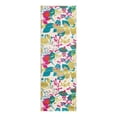 thumbnail image 3 of Unique Loom Azalea Collection Area Rug - Indica (2' x 6' Runner Ivory/Teal), 3 of 7