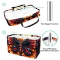 thumbnail image 4 of Butterfly Large Capacity Reusable Foldable Oxford Cloth Storage Bin Cube Organizer with Grocery and Picnic Baskets, 4 of 7