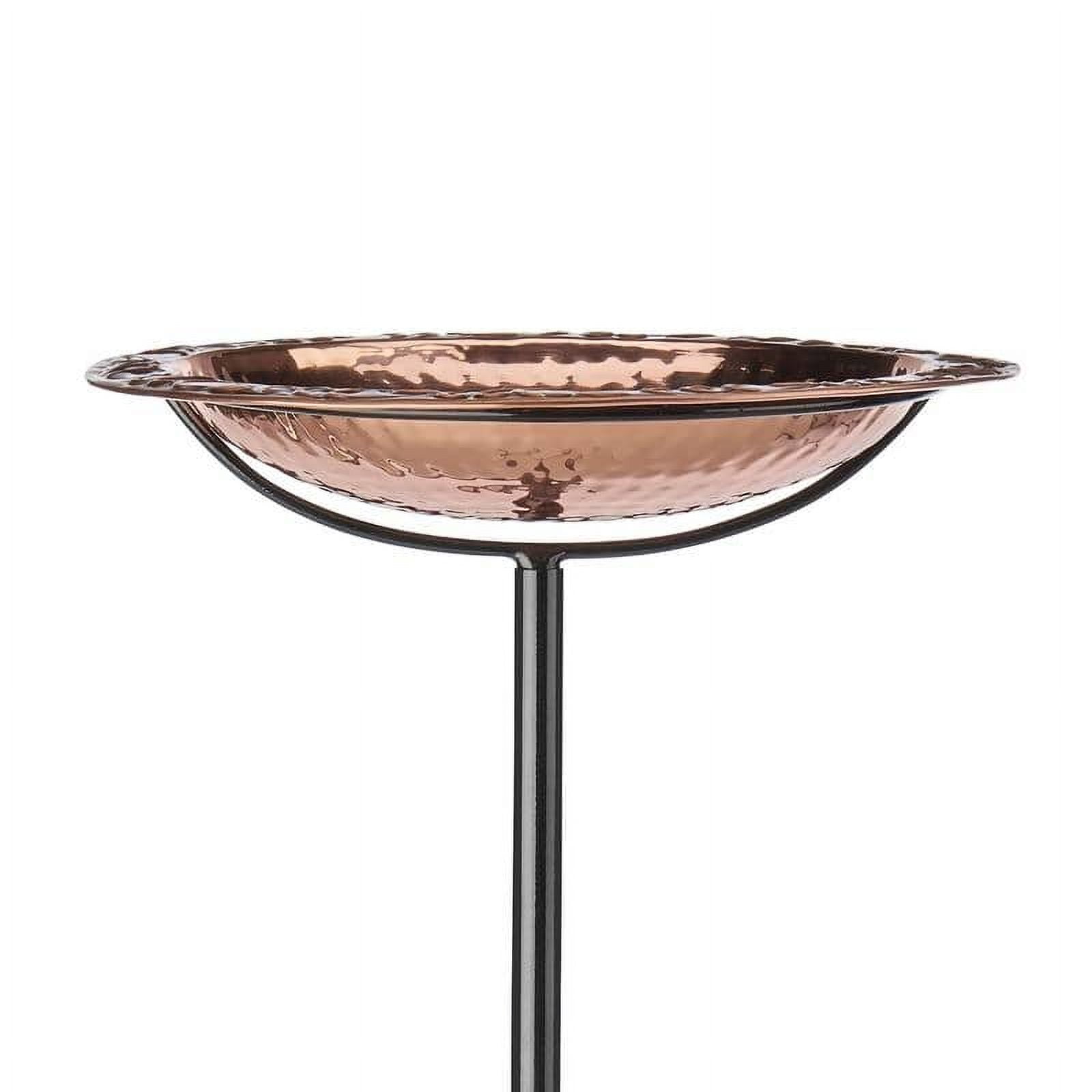 Good Directions Pure Copper Hanging Bird Bath, 13.5” Diameter, Features a Brass Chain, Bird Feeder