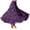 Purple, variant on QHFBli Women's Cotton 5 Tiered A Line Pleated Maxi Skirt Long Boho Gypsy Dance Skirts