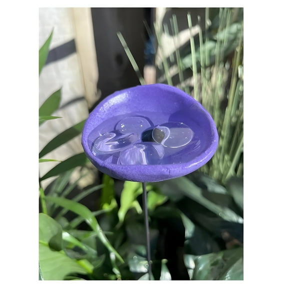 ACDANC Bee Watering Station with Marbles Butterfly Puddler Hummingbird Drinking Cups Pollinator Waterer Station Honey Bee Bath Attractors Water Feeder Bee Keeping Supplies Outdoors Garden Hive Decor