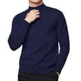 thumbnail image 3 of Pull Homme Coton Tricoté Slim Pull Col Roulé Pull Homme Automne Hiver Col Montant T-Shirt Homme Pulls Col Montant Vêtements Marque, 3 of 6