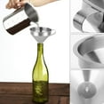 thumbnail image 3 of Stainless Steel Funnel with Strainer and Fine Mesh Filter, Food Grade Metal Funnel, Cooking Oil Filter, Oil Strainer for Deep Fryer, Milk Strainer, Funnels for Kitchen Use Filling Bottles, 1 Set, 3 of 8