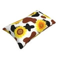 thumbnail image 3 of Kll Sunflower Cow Pillow Covers Envelope Closure,Super Soft And Cozy Fuzzy Fleece Pillow Case Cover 20"X30", 3 of 9