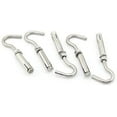 thumbnail image 3 of Expansion Bolt Screw Sleeve Anchor， M6 Open Cup Hook Expansion Screws Stainless Steel Ceiling Hook Bolts 5-Pack, by P120-172 (Color : Parent, Size : Stainless Steel), 3 of 3