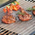 thumbnail image 3 of Shisuyan 2Set Eco-Friendly BBQ Cooking Mats Fiberglass Brown for Adults Cooktops Use, 3 of 8