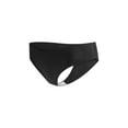 thumbnail image 5 of Riecok Womens Briefs Plus Size Seamless Stretch Ice Silk Breathable Comfortable Underwear Panties Black S, 5 of 6