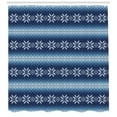 thumbnail image 3 of Ambesonne Winter Shower Curtain, Traditional Jacquard, 69"Wx84"L, Blue White, 3 of 3