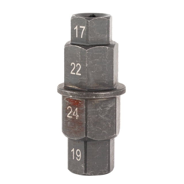 Axe de Roue, Clé de Broche de Roue Grande Torsion Légère et Portable pour Roues de Moto 7/19/22/24Mm pour Démontage d'Axe de Roue