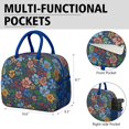 thumbnail image 6 of Obrewu Pioneer Flower Lunch Bag for Adult, Insulated, Leakproof, Oxford Cloth, 6 of 7