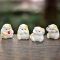 thumbnail image 3 of Cheers 6Pcs/Set Hamster Ornement Belle Exquise Résine Fée Adorable Figurines Animales pour Étagère, 3 of 7