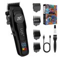 thumbnail image 1 of Men's Hair Clippers Cordless Professional Trimmer with LED Display Waterproof Precision Blades Black, 1 of 4